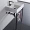 Small Modern Console Sink, Marble Style Sink, 24